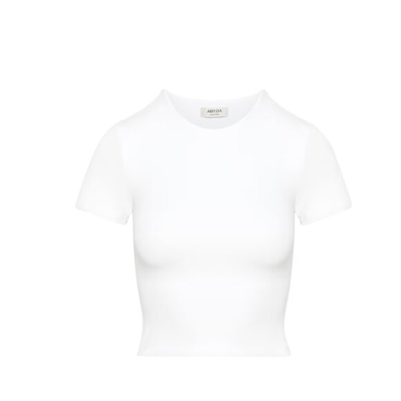 Aritzia - Babaton - Original Contour Crew Waist T-shirt- Size Small- White🤍 - Picture 3 of 6